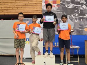 Dhanesh Bajnath en Thao Luong (1e)